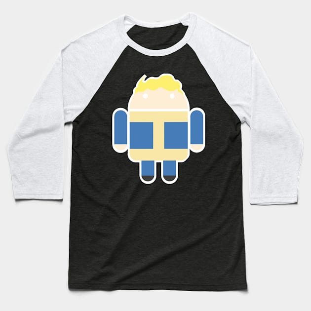 AndroidBoy Baseball T-Shirt by KingVego